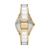 Gilmore Three-Hand Date Gold-Tone and White Ceramic Watch Gilmore Three-Hand Date Gold-Tone and White Ceramic Watch