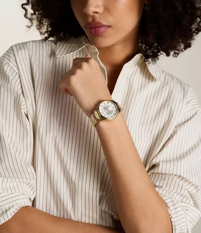 Gilmore Three-Hand Date Gold-Tone Stainless Steel Watch Gilmore Three-Hand Date Gold-Tone Stainless Steel Watch