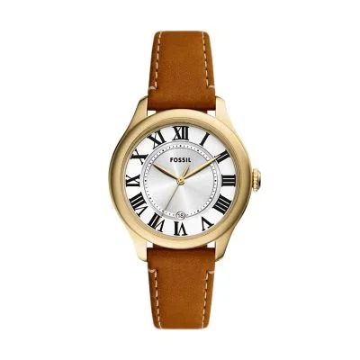 Gilmore Three-Hand Date Medium Brown Leather Watch Gilmore Three-Hand Date Medium Brown Leather Watch