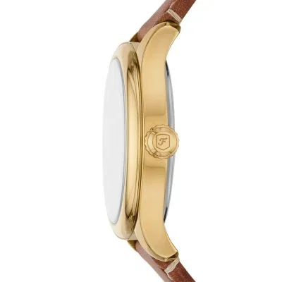 Gilmore Three-Hand Date Medium Brown Leather Watch Gilmore Three-Hand Date Medium Brown Leather Watch