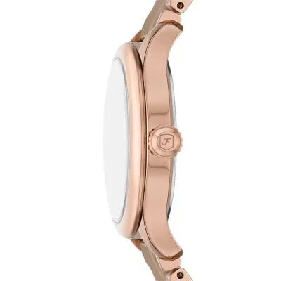 Gilmore Three-Hand Date Rose Gold-Tone and Brown Ceramic Watch Gilmore Three-Hand Date Rose Gold-Tone and Brown Ceramic Watch