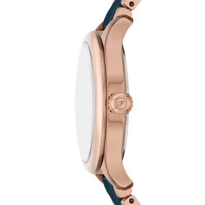 Gilmore Three-Hand Date Rose Gold-Tone and Navy Ceramic Watch Gilmore Three-Hand Date Rose Gold-Tone and Navy Ceramic Watch