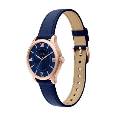 Gilmore Three-Hand Navy Leather Watch Gilmore Three-Hand Navy Leather Watch
