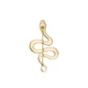 Gold-Tone Stainless Steel Snake Pin Brooch Gold-Tone Stainless Steel Snake Pin Brooch