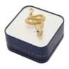 Gold-Tone Stainless Steel Snake Pin Brooch Gold-Tone Stainless Steel Snake Pin Brooch
