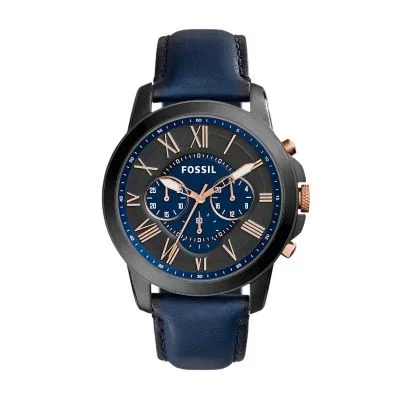 Grant Chronograph Navy Leather Watch Grant Chronograph Navy Leather Watch
