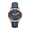 Grant Chronograph Navy Leather Watch Grant Chronograph Navy Leather Watch