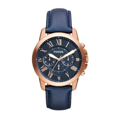 Grant Chronograph Navy Leather Watch Grant Chronograph Navy Leather Watch