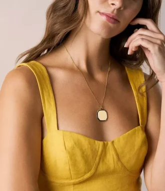 Harlow Gold-Tone Stainless Steel Pendant Necklace