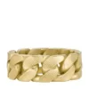 Harlow Linear Texture Chain Gold-Tone Stainless Steel Band Ring Harlow Linear Texture Chain Gold-Tone Stainless Steel Band Ring
