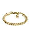 Harlow Linear Texture Chain Gold-Tone Stainless Steel Bracelet Harlow Linear Texture Chain Gold-Tone Stainless Steel Bracelet