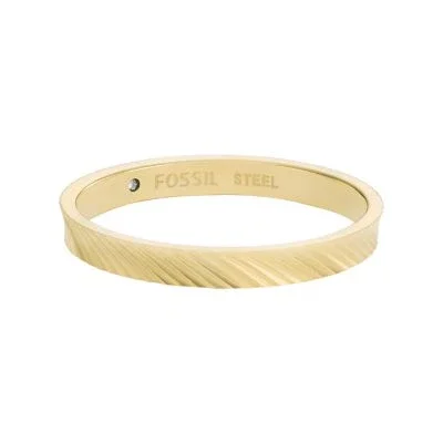 Harlow Linear Texture Gold-Tone Stainless Steel Band Ring Harlow Linear Texture Gold-Tone Stainless Steel Band Ring