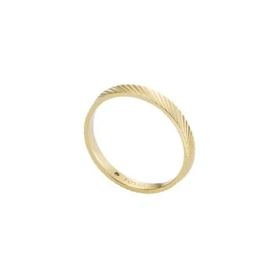 Harlow Linear Texture Gold-Tone Stainless Steel Band Ring Harlow Linear Texture Gold-Tone Stainless Steel Band Ring