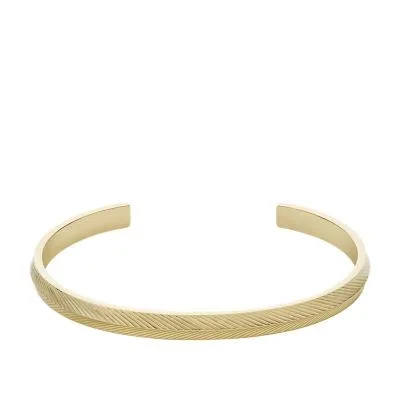 Harlow Linear Texture Gold-Tone Stainless Steel Bangle Bracelet Harlow Linear Texture Gold-Tone Stainless Steel Bangle Bracelet