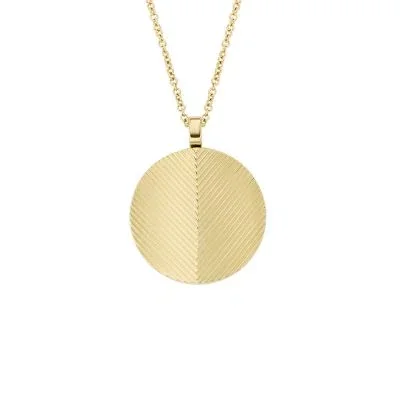 Harlow Linear Texture Gold-Tone Stainless Steel Chain Necklace Harlow Linear Texture Gold-Tone Stainless Steel Chain Necklace