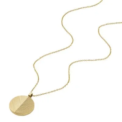 Harlow Linear Texture Gold-Tone Stainless Steel Chain Necklace Harlow Linear Texture Gold-Tone Stainless Steel Chain Necklace