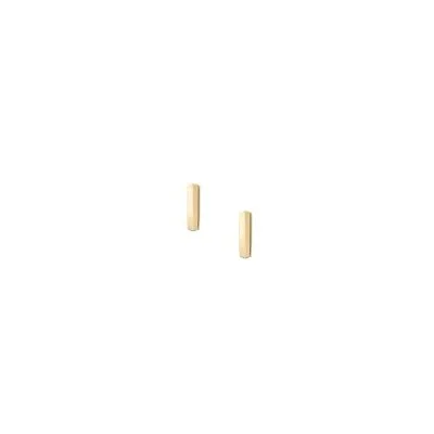 Harlow Linear Texture Gold-Tone Stainless Steel Hoop Earrings Harlow Linear Texture Gold-Tone Stainless Steel Hoop Earrings