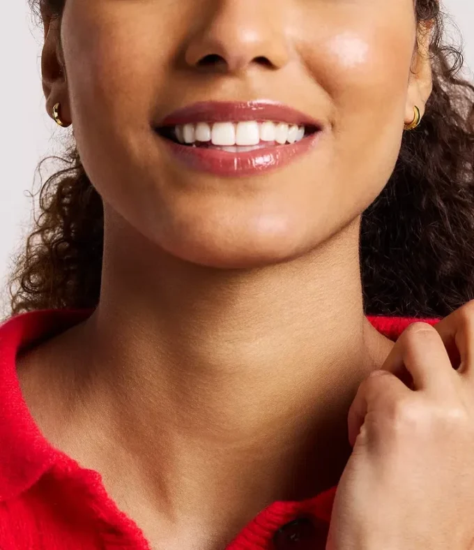 Harlow Linear Texture Gold-Tone Stainless Steel Hoop Earrings Harlow Linear Texture Gold-Tone Stainless Steel Hoop Earrings
