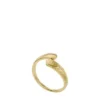 Harlow Linear Texture Gold-Tone Stainless Steel Wrap Ring Harlow Linear Texture Gold-Tone Stainless Steel Wrap Ring