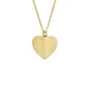 Harlow Linear Texture Heart Gold-Tone Stainless Steel Pendant Necklace Harlow Linear Texture Heart Gold-Tone Stainless Steel Pendant Necklace