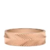 Harlow Linear Texture Rose Gold-Tone Stainless Steel Band Ring Harlow Linear Texture Rose Gold-Tone Stainless Steel Band Ring