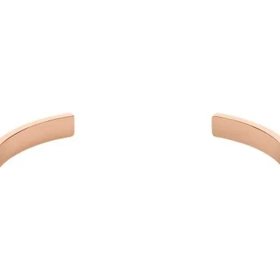 Harlow Linear Texture Rose Gold-Tone Stainless Steel Cuff Bracelet Harlow Linear Texture Rose Gold-Tone Stainless Steel Cuff Bracelet