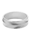 Harlow Linear Texture Stainless Steel Band Ring