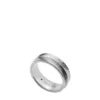 Harlow Linear Texture Stainless Steel Band Ring