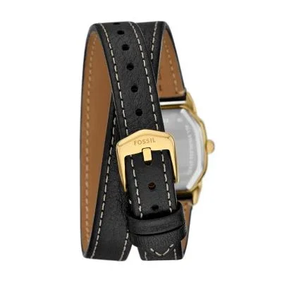 Harlow Three-Hand Black Leather Watch Harlow Three-Hand Black Leather Watch