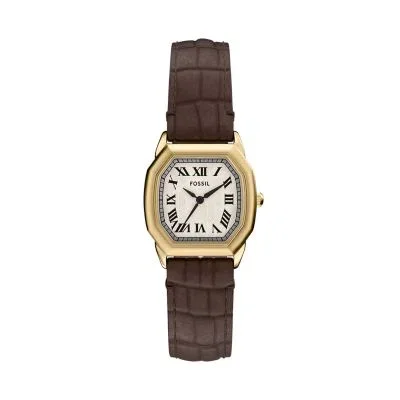 Harlow Three-Hand Brown Croco Leather Watch Harlow Three-Hand Brown Croco Leather Watch