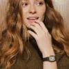 Harlow Three-Hand Brown Croco Leather Watch Harlow Three-Hand Brown Croco Leather Watch