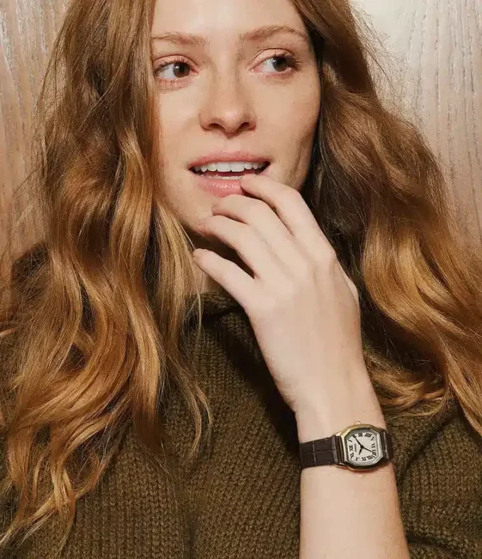 Harlow Three-Hand Brown Croco Leather Watch Harlow Three-Hand Brown Croco Leather Watch