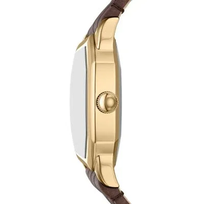 Harlow Three-Hand Brown Croco Leather Watch Harlow Three-Hand Brown Croco Leather Watch