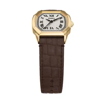 Harlow Three-Hand Brown Croco Leather Watch Harlow Three-Hand Brown Croco Leather Watch