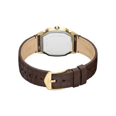 Harlow Three-Hand Brown Croco Leather Watch Harlow Three-Hand Brown Croco Leather Watch
