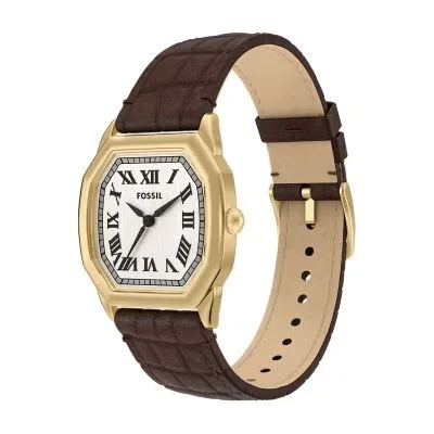 Harlow Three-Hand Brown Croco Leather Watch Harlow Three-Hand Brown Croco Leather Watch