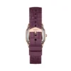 Harlow Three-Hand Burgundy Croco Leather Watch Harlow Three-Hand Burgundy Croco Leather Watch