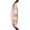Harlow Three-Hand Burgundy Croco Leather Watch Harlow Three-Hand Burgundy Croco Leather Watch