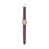 Harlow Three-Hand Burgundy Croco Leather Watch Harlow Three-Hand Burgundy Croco Leather Watch