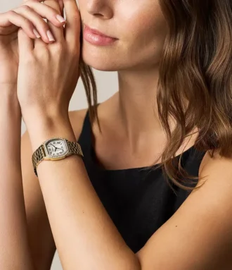 Harlow Three-Hand Gold-Tone Stainless Steel Watch