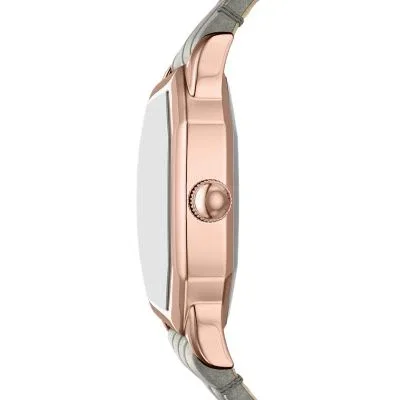 Harlow Three-Hand Gray Croco Leather Watch Harlow Three-Hand Gray Croco Leather Watch