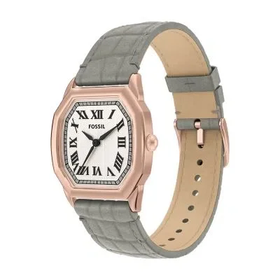 Harlow Three-Hand Gray Croco Leather Watch Harlow Three-Hand Gray Croco Leather Watch