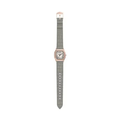 Harlow Three-Hand Gray Croco Leather Watch Harlow Three-Hand Gray Croco Leather Watch