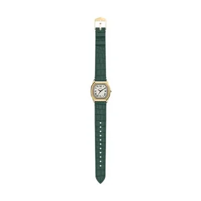 Harlow Three-Hand Green Croco Leather Watch Harlow Three-Hand Green Croco Leather Watch