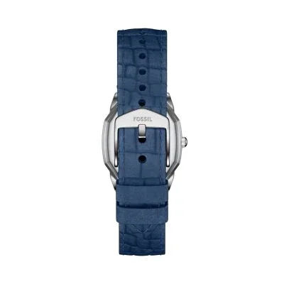 Harlow Three-Hand Navy Croco Leather Watch Harlow Three-Hand Navy Croco Leather Watch