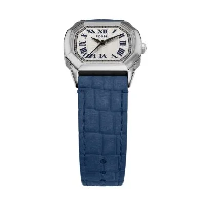 Harlow Three-Hand Navy Croco Leather Watch Harlow Three-Hand Navy Croco Leather Watch