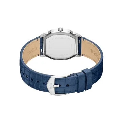 Harlow Three-Hand Navy Croco Leather Watch Harlow Three-Hand Navy Croco Leather Watch