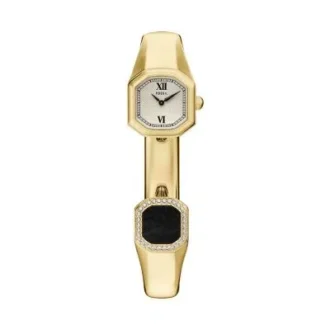 Harlow Two-Hand Gold-Tone Stainless Steel Watch Bangle