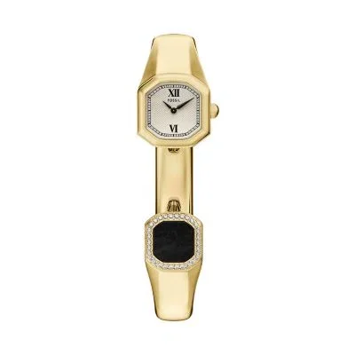 Harlow Two-Hand Gold-Tone Stainless Steel Watch Bangle Harlow Two-Hand Gold-Tone Stainless Steel Watch Bangle
