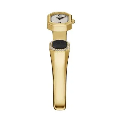 Harlow Two-Hand Gold-Tone Stainless Steel Watch Bangle Harlow Two-Hand Gold-Tone Stainless Steel Watch Bangle